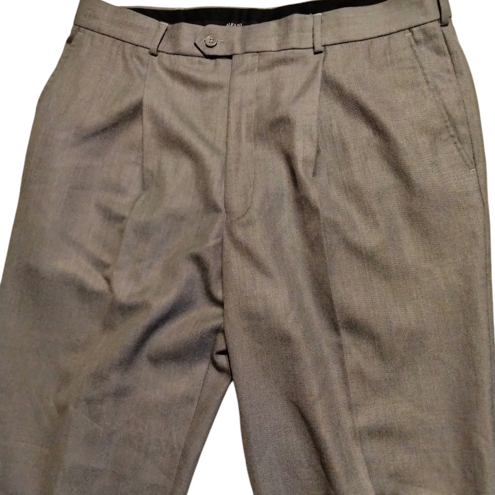 Alfani Men's Grey Business Dress Slacks 36x34 Office Career Lunch Date Casual